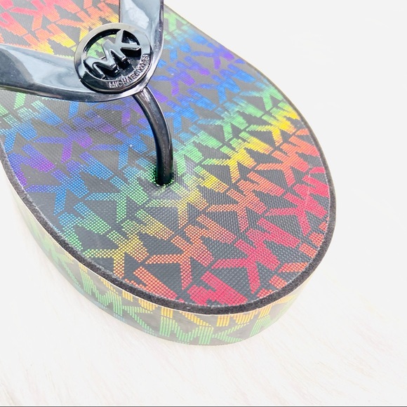 Michael Kors Womens Pride Rainbow Platform Sandals - Picture 8 of 10